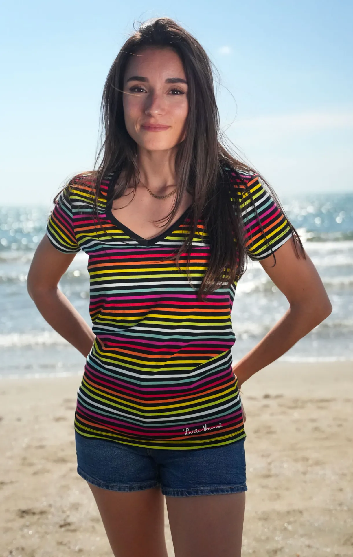 Femme LITTLE MARCEL Tee-shirt manches courtes femme ALEXINA MC MULTI 001FN