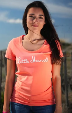 Femme LITTLE MARCEL Tee-shirt manches courtes femme THINKS CORAIL