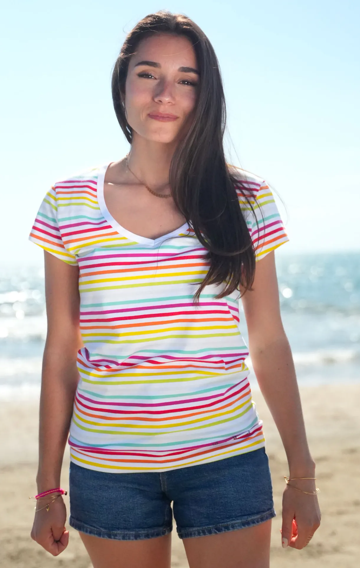 Femme LITTLE MARCEL Tee-shirt manches courtes femme ALEXINA MC MULTI 001FB