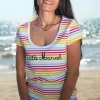 Femme LITTLE MARCEL Tee-shirt manches courtes femme LINE MC MULTI 001FB