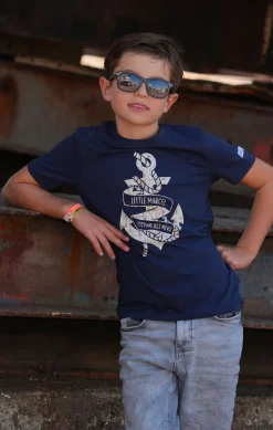 Enfant LITTLE MARCEL Tee-Shirt Manches Courtes Enfant Garçon TIANCRE MARINE