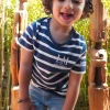 Enfant LITTLE MARCEL Tee-Shirt Manches Courtes Enfant Garçon TERLI MARINE ECRU