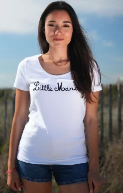 Femme LITTLE MARCEL Tee-shirt manches courtes femme THINKS BLANC