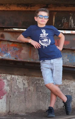 Enfant LITTLE MARCEL Tee-Shirt Manches Courtes Enfant Garçon TIANCRE MARINE