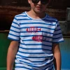 Enfant LITTLE MARCEL Tee-shirt Manches Coutes Enfant Garçon TIFISH BLANC BLEU