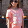 Enfant LITTLE MARCEL Tee-shirt Manches Coutes Enfant Fille TIFLOWERS ROSE