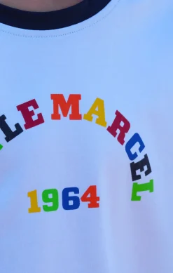 Enfant LITTLE MARCEL Tee-shirt Manches Coutes Enfant Garçon TICOLOR BLANC