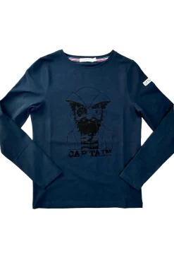 Enfant LITTLE MARCEL Tee-Shirt Manches Longues Enfant Garçon TIPIRATE MARINE
