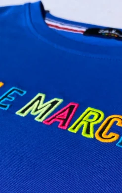 Enfant LITTLE MARCEL Tee-Shirt Manches Longues Enfant Garçon TOLIO BLEU