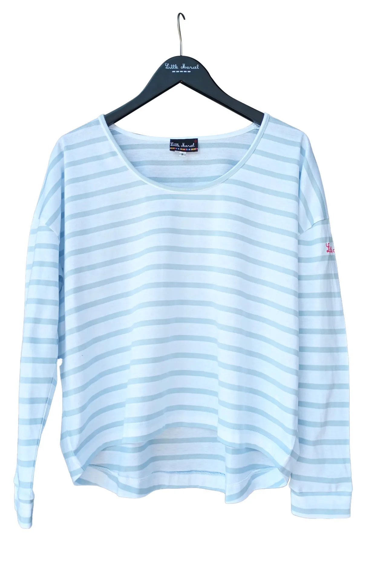 Femme LITTLE MARCEL Top ml Femme LYES BLANC/GRIS
