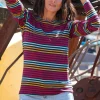 Femme LITTLE MARCEL T-shirt manches longues femme MISTIC MULTI MARINE