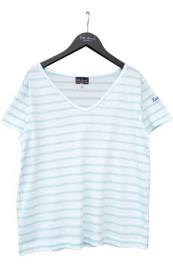 Femme LITTLE MARCEL T-shirt mc Femme THALIA BLANC/VERT
