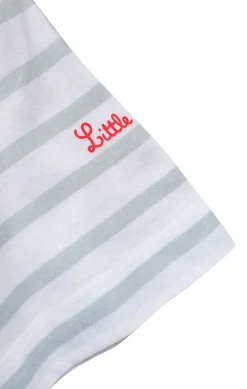 Femme LITTLE MARCEL T-shirt mc Femme THALIA BLANC/GRIS