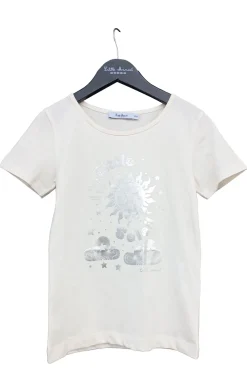 Enfant LITTLE MARCEL T-shirt mc Fille ELIA ECRU