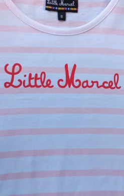 Enfant LITTLE MARCEL T-shirt mc Fille THEA BLANC/ROSE