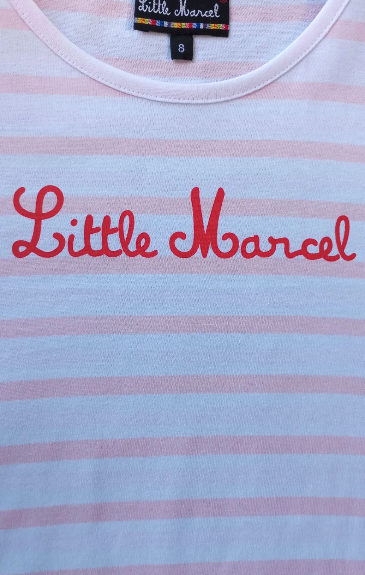 Enfant LITTLE MARCEL T-shirt mc Fille THEA BLANC/ROSE