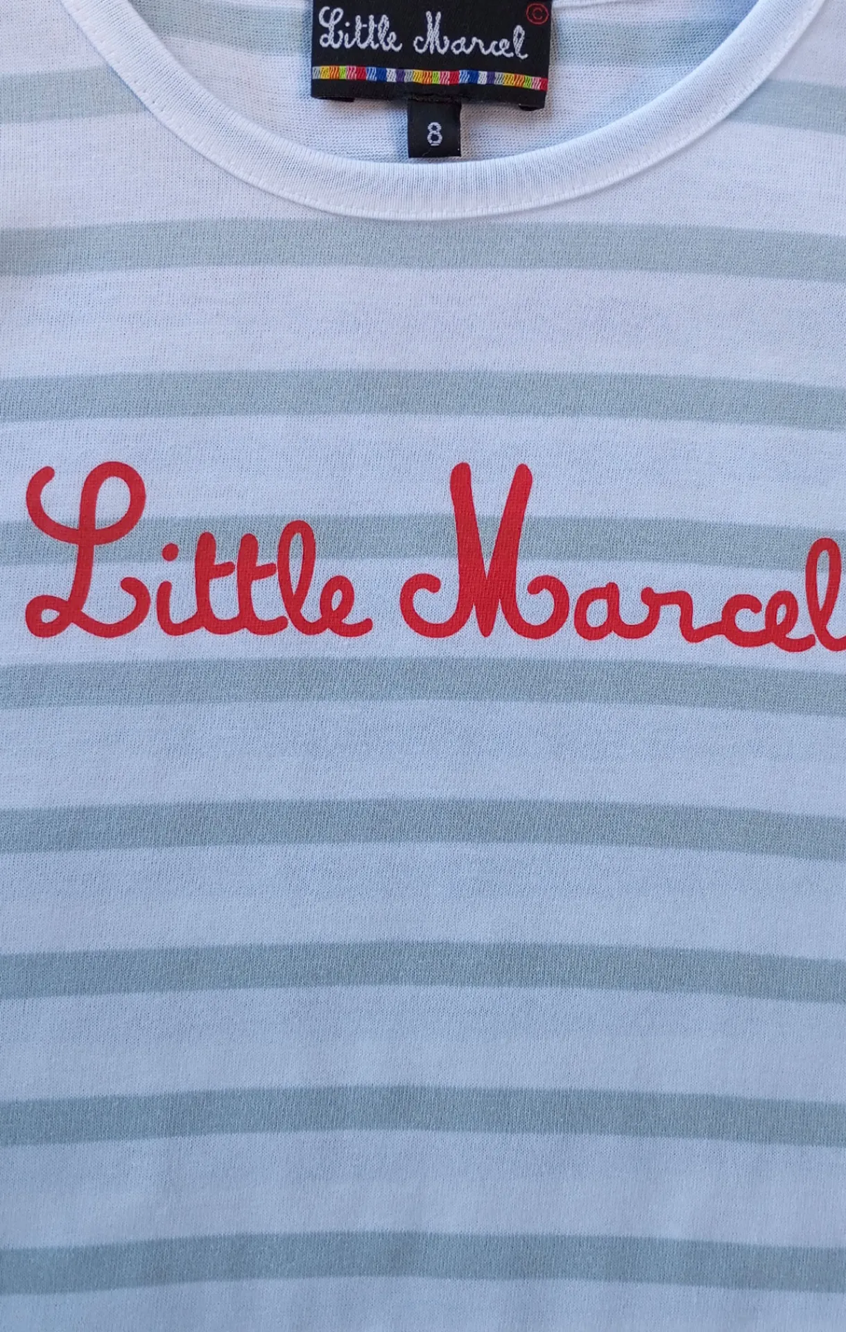 Enfant LITTLE MARCEL T-shirt mc Fille THEA BLANC/GRIS