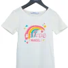 Enfant LITTLE MARCEL T-shirt mc Fille THIDIA ECRU