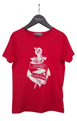 Enfant LITTLE MARCEL T-shirt mc Garçon  JUNIOR ROUGE