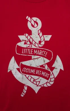 Enfant LITTLE MARCEL T-shirt mc Garçon  JUNIOR ROUGE