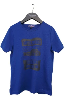 Enfant LITTLE MARCEL T-shirt mc Garçon  NAIL BLEU ROI