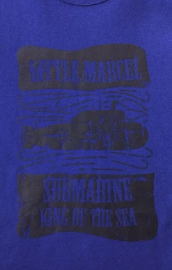 Enfant LITTLE MARCEL T-shirt mc Garçon  NAIL BLEU ROI