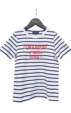 Enfant LITTLE MARCEL T-shirt mc Garçon THEO BLANC/MARINE