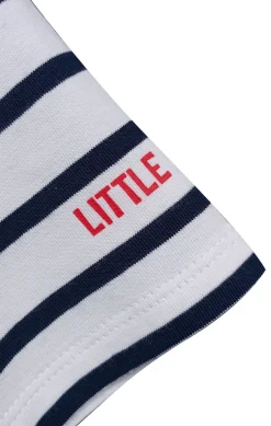 Enfant LITTLE MARCEL T-shirt mc Garçon THEO BLANC/MARINE