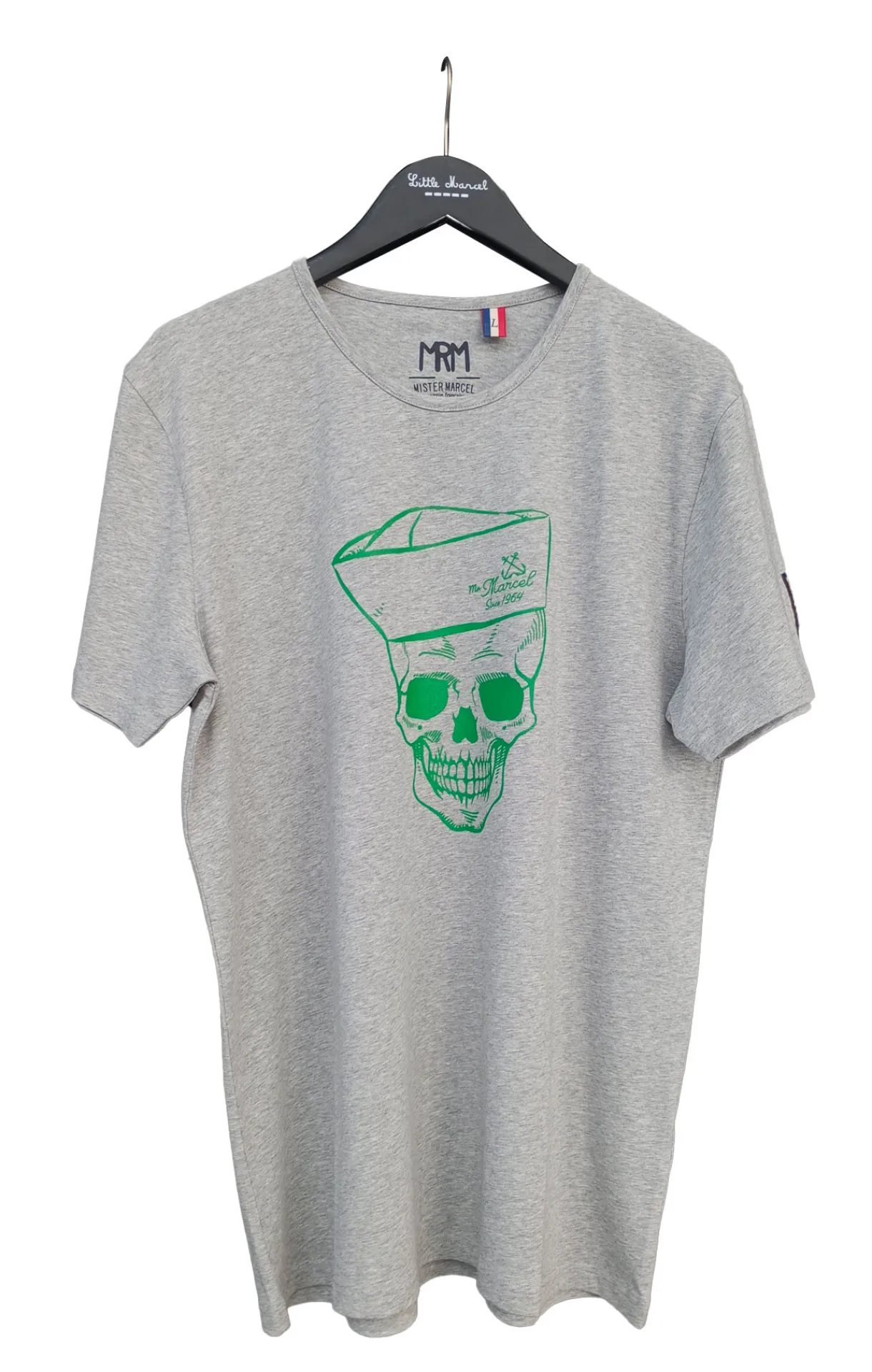 Homme LITTLE MARCEL T-shirt mc Homme TISKULLS GRIS CHINE