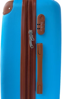 LITTLE MARCEL Valise Cabine 55 cm Rigide ABS Bleu Pastel