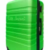LITTLE MARCEL Valise Grande taille 75 cm Rigide ABS Vert Fluo