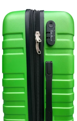 LITTLE MARCEL Valise Grande taille 75 cm Rigide ABS Vert Fluo