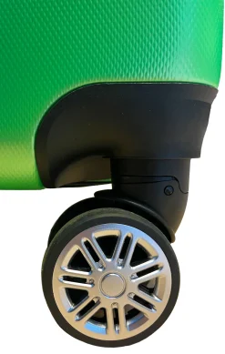 LITTLE MARCEL Valise Grande taille 75 cm Rigide ABS Vert Fluo