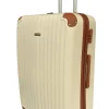 LITTLE MARCEL Valise Moyenne taille 65 cm Rigide ABS Crème
